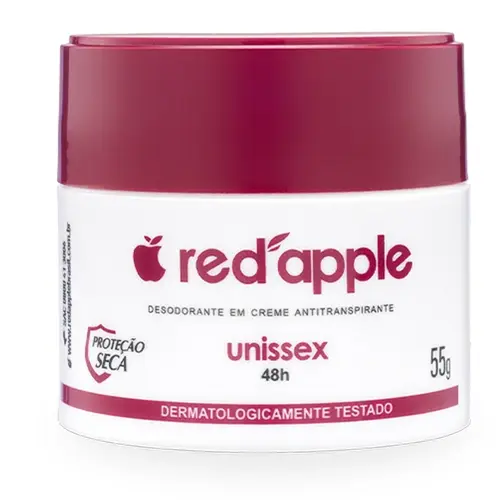 Red Apple Desodorante Antitranspirante em Creme 55g - Unissex