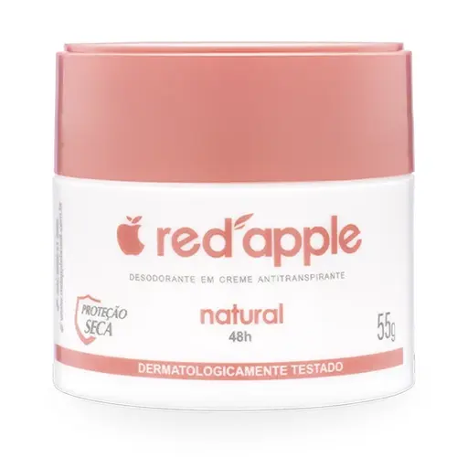 Red Apple Desodorante Antitranspirante em Creme 55g - Natural