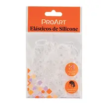 ProArt Elásticos de Silicone 200 Unidades - Transparente