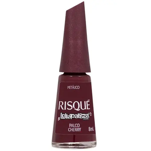 Risque Lollapalooza Esmalte Metálico 8ml - Palco Cherry