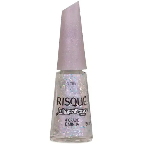 Risque Lollapalooza Esmalte Glitter 8ml - A Grade é Minha