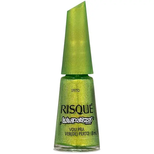 Risque Lollapalooza Esmalte Efeito 8ml - Vou pra Ver(de) Perto