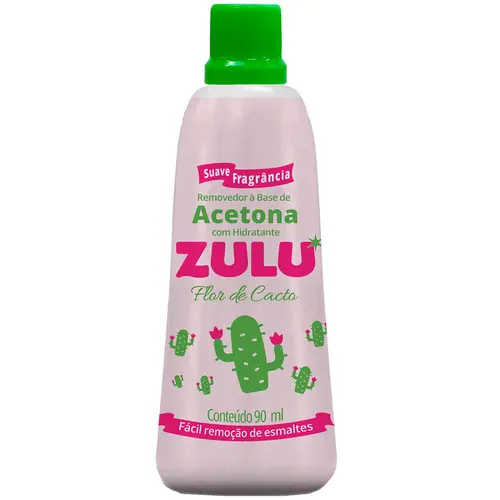 Zulu Removedor à Base de Acetona 90ml - Flor de Cacto