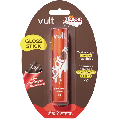 Vult & Baton Gloss Stick 2g - Marrom