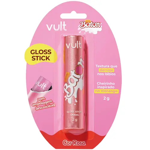 Vult & Baton Gloss Stick 2g - Rosa