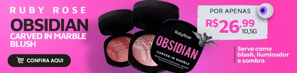 Ruby Rose Obsidian Carved in Marble Blush