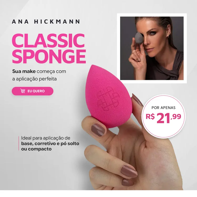 Ana Hickmann Classic Sponge - Pink