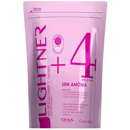 Cless Lightner Pó Descolorante Rápido 300g - Sem Amônia