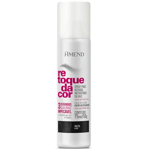 Amend Spray Retoque da Cor 75ml - Preto
