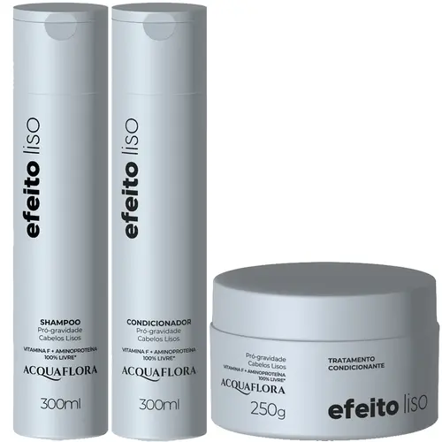 Acquaflora Kit Efeito Liso Trio