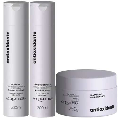 Acquaflora Kit Antioxidante - Normais Ou Mistos Trio