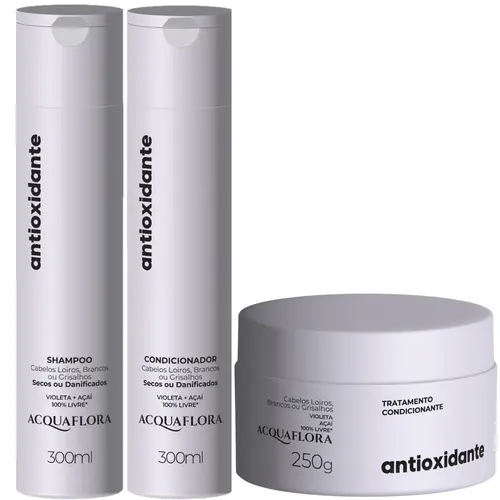 Acquaflora Kit Antioxidante - Secos Ou Danificados Trio