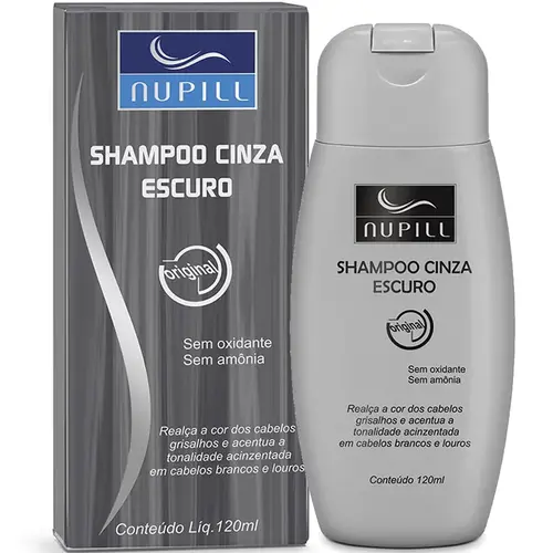 Nupill Shampoo Cinza 120ml - Escuro