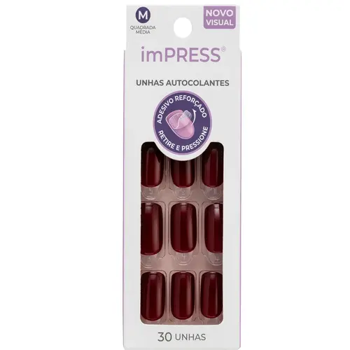 Kiss New York Impress Unhas Autocolantes Curto - Matchmaker