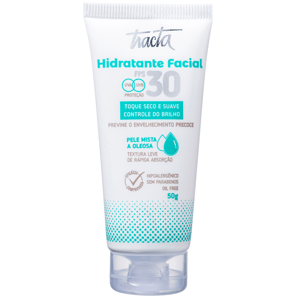 Tracta Hidratante Facial FPS 30 Pele Mista/ Oleosa
