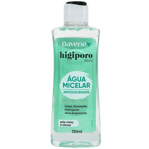 Davene Higiporo Facial Água Micelar 130ml - Antioleosidade