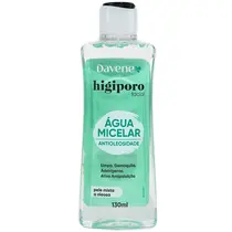 Davene Higiporo Facial Água Micelar 130ml - Antioleosidade
