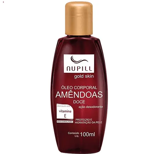 Nupill Óleo Corporal Amêndoas Doce 100ml - Avelã e Vitamina E