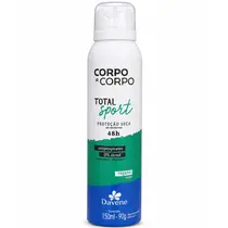 Davene Corpo a Corpo Desodorante Antiperspirante 150ml - Total Sport