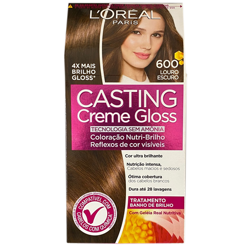 Loreal Casting Creme Gloss Coloração - 600 Louro Escuro