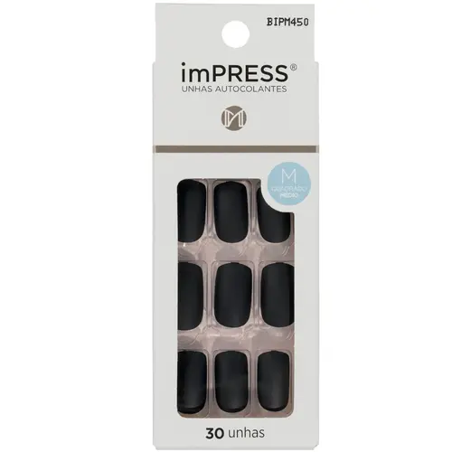 Kiss New York Impress Unhas Autocolantes Médio - Medium Swan