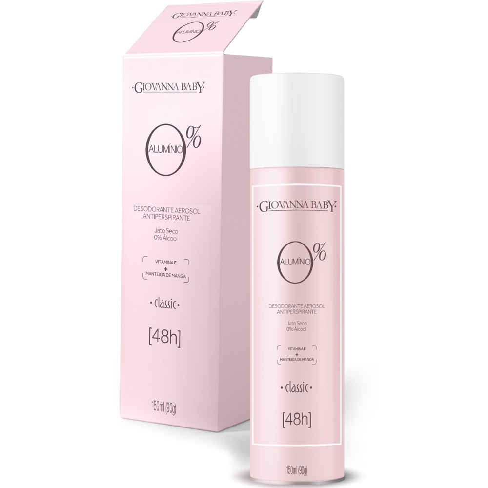Giovanna Baby Desodorante Aerosol Sem Alumínio 150ml - Classic