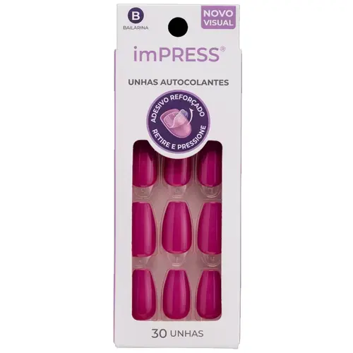 Kiss New York imPRESS Unhas Autocolantes Bailarina - Amethyst