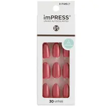 Kiss New York imPRESS Unhas Autocolantes Amendoada - Rose Quartz