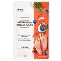 Kiss New York Máscara Peeling Esfoliante para Pés - 1 Par