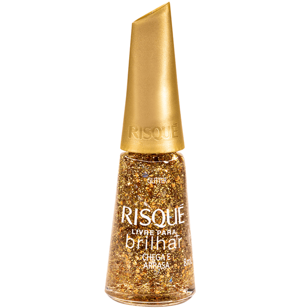 Risqué Livre para Brilhar Esmalte 8ml - Chega e Arrasa