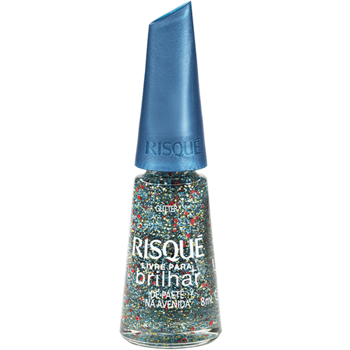 Risqué Livre para Brilhar Esmalte 8ml - De Paetê na Avenida
