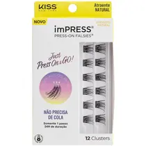 Kiss New York imPRESS Just Press & Go Mini Refil Cílios Autocolantes - Atraente Natural