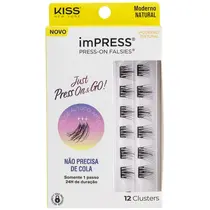 Kiss New York imPRESS Just Press & Go Mini Refil Cílios Autocolantes - Moderno Natural
