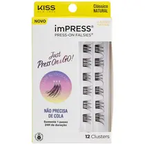 Kiss New York imPRESS Just Press & Go Mini Refil Cílios Autocolantes - Clássico Natural