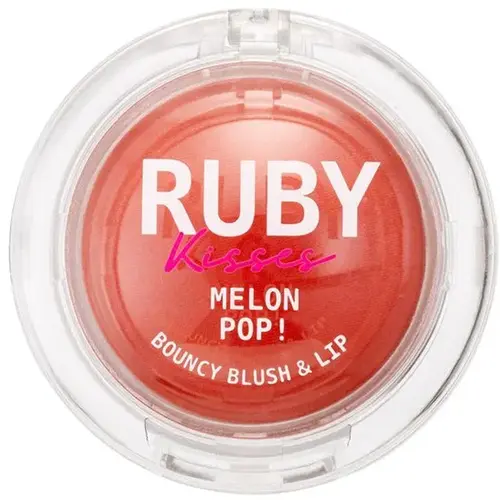 Ruby Kisses Melon Pop Bouncy Blush & Lip 7g - Peach Pop