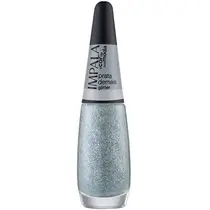 Impala A Cor da Sua Moda Esmalte Glitter 7,5ml - Prata Demais