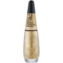 Impala A Cor da Sua Moda Esmalte Glitter 7,5ml - Tudo Dourado
