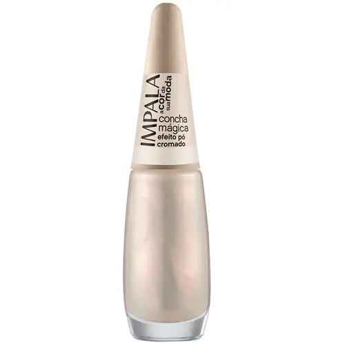 Impala A Cor da Sua Moda Esmalte Efeito Pó Cromado 7,5ml - Concha Mágica