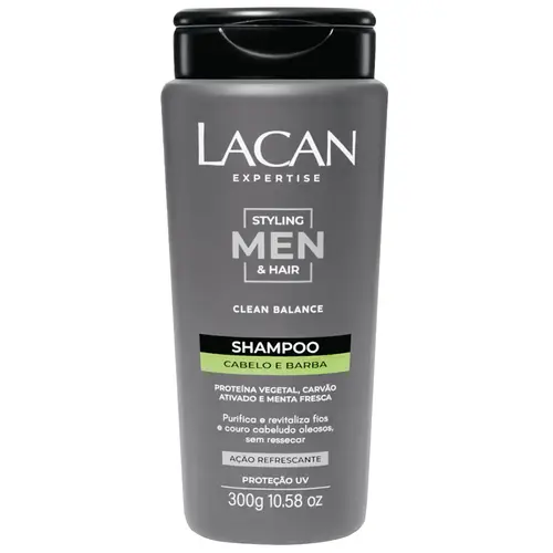 Lacan Styling Men & Hair Shampoo 300ml - Limpeza Refrescante