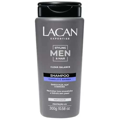 Lacan Styling Men & Hair Shampoo 300ml - Desamarelador