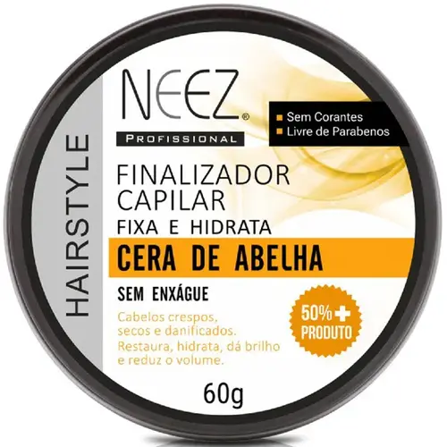 Neez Hairstyle Finalizador Capilar 60g - Cera de Abelha