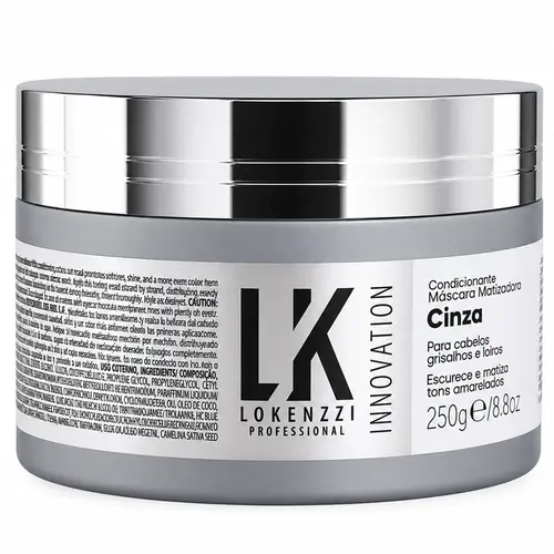 Lokenzzi Innovation Cinza Máscara Matizadora 250g