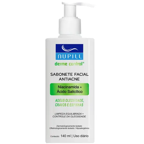 Nupill Derme Control Antiacne Sabonete Facial 140ml