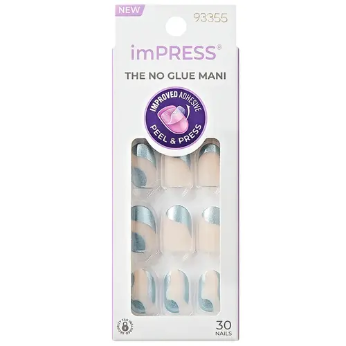 Kiss New York Impress The No Glue Mani Unhas Autocolantes - Slip Dress