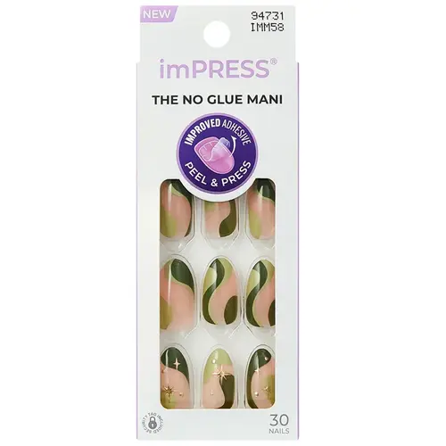 Kiss New York Impress The No Glue Mani Unhas Autocolantes - Shining