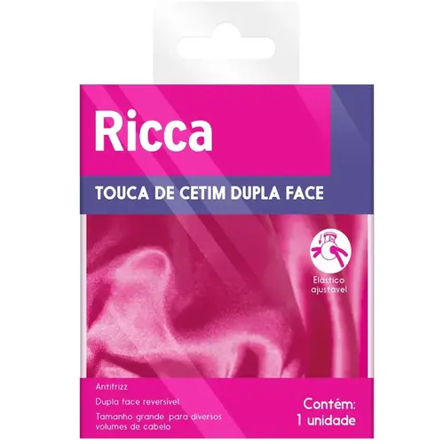 Ricca Touca de Cetim Dupla Face