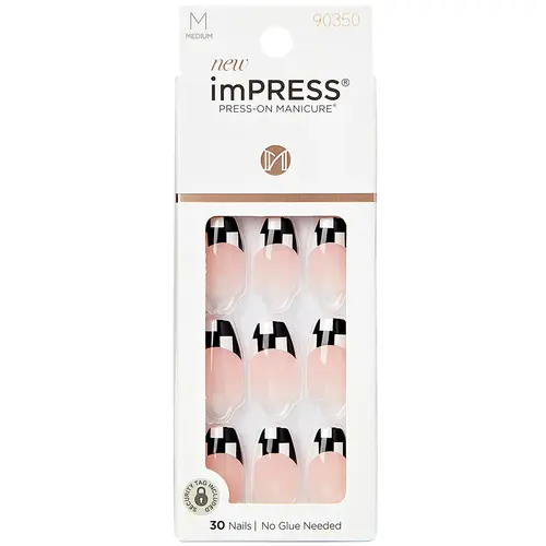 Kiss New York imPRESS Unhas Autocolantes Médio - Checkmate