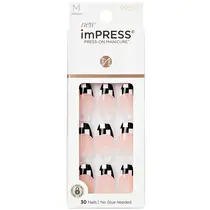 Kiss New York imPRESS Unhas Autocolantes Médio - Checkmate