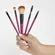 Ana Hickmann Mini Kit de Pincéis para Pele e Olhos 10 Pincéis - Rosa