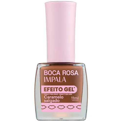 Impala Boca Rosa Esmalte Efeito Gel 11ml - Caramelo Salgado